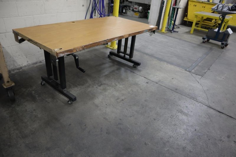 Work Table Manual Adjustable Height- Auction Item