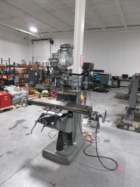 Bridgeport Series I Vertical Toolroom Knee Mill, Acu-Rite 2XD DRO, Vbl Speed, Power Table Feed- Auction Item