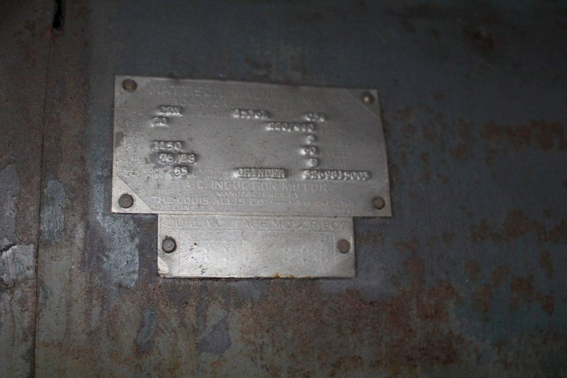 24' X 96' X 30' MATTISON HORIZONTAL SURFACE GRINDER:  LOT #58851