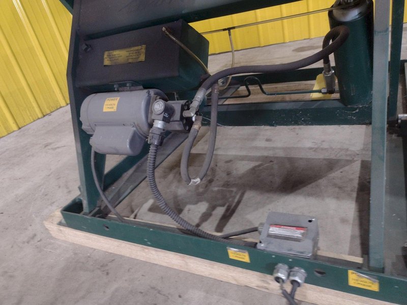 60" X 48" X 3500 LB SOUTHWORTH MODEL #LS4-36 DOUBLE ROLLER TOP LIFT TABLE, 110V SINGLE PHASE: STOCK #20929