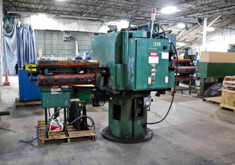 ROWE Motorized Double End Coil Reel Uncoiler 10,000 Lbs.