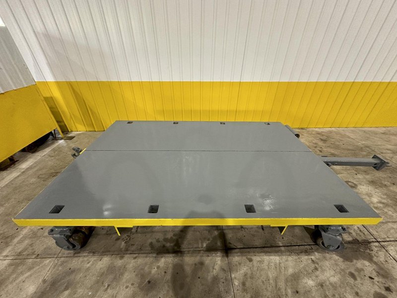 10,000 LBS X 120” X 78” HEAVY DUTY ROLLING TRANSFER CARTS: STOCK #19972