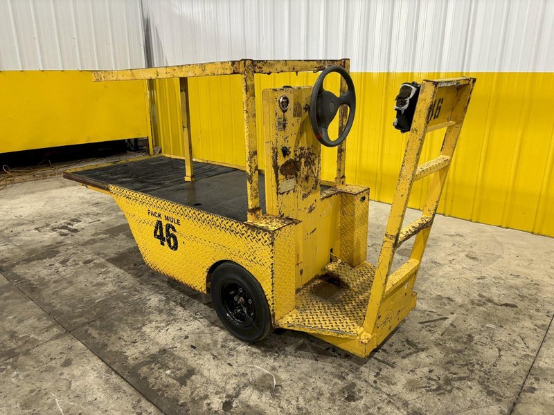36V PACK MULE MODEL #SC-775-6SA ELECTRIC MATERIAL HANDLING CHASER CART: STOCK #21677