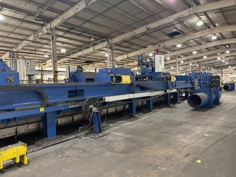 14&quot; SXP SEAMLESS TUBE HYDROTESTING MACHINE W/ HIGH PRESSURE PUMPS