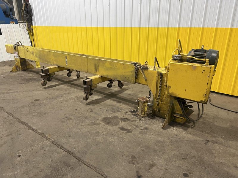 144&quot; WIDE HYDRAULIC CLAMPING FIT-UP TACKING PRESS, FOR WELDING I-BEAMS: STOCK #19478
