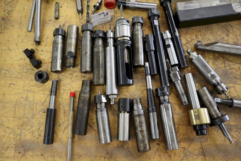 Lathe Tooling, Assorted, Collet Holders, Bar Puller Parts, Chuck Key, Boring Bar and More- Auction Item