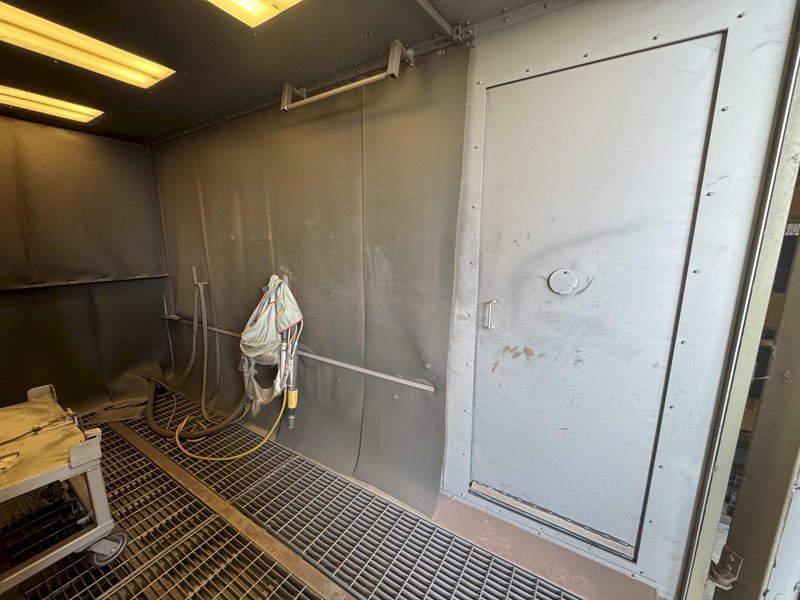 84&quot; WIDE X 168&quot; LONG X 96&quot; TALL CLEMCO INDUSTRIES ABRASIVE BLAST CLEANING SYSTEM. STOCK # 0342925