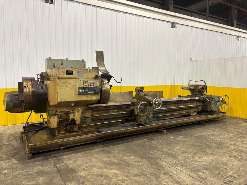 #4A WARNER &amp; SWASEY MODEL #M-3580 SQUARE HEAD 12.5&quot;
 HOLLOW SPINDLE X 144&quot; EXTENDED BED TURRET LATHE: YOBRO #24423