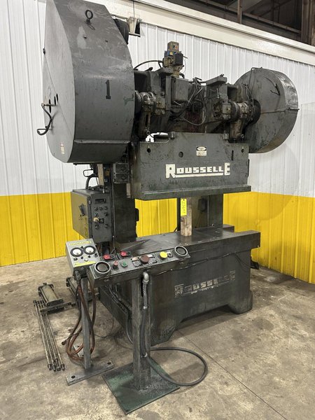 100 TON ROUSSELLE MODEL #10K60 GAP FRAME STAMPING PRESS 6&quot; STROKE: STOCK #23649