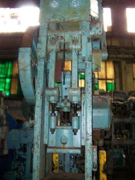 145/98 TON BLISS # 3-3/4B STRAIGHT SIDE SINGLE CRANK TOGGLE DRAWING PRESS