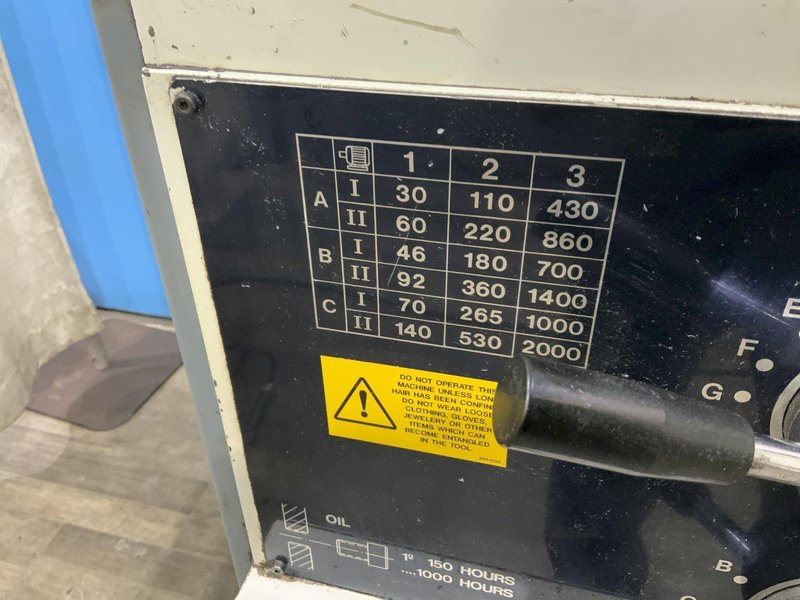 14" X 40" CLAUSING METOSA C1440 ENGINE LATHE: STOCK #80757