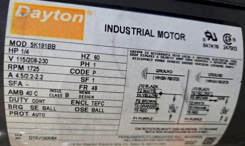 HAMILTON TOOL CO VARIMATIC VARIABLE SPEED DRILL PRESS 1/4 HP115/208V USED