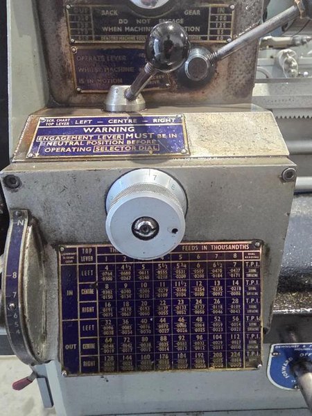 DENFORD VICEROY 10” x 24”cc LATHE INCH/MM ENGLAND, MODEL: TDS1/1GB