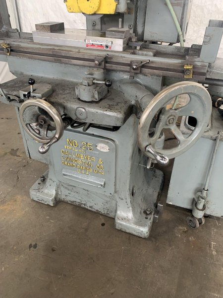 6&quot; X 18&quot; GALLMEYER &amp; LIVINGSTON HORIZONTAL SURFACE GRINDER. STOCK # 0678324