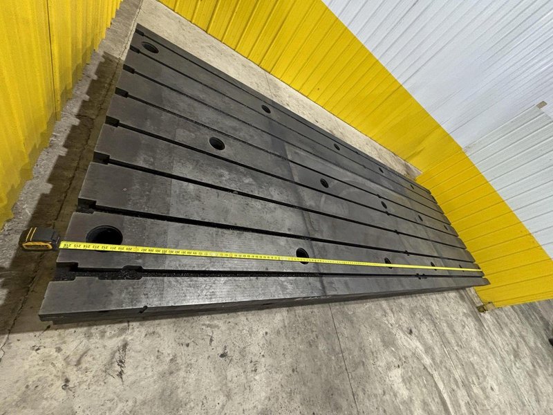 78&quot; X 216.5&quot; &#039; BAY CAST T-SLOTTED CAST LAYOUT FLOOR PLATE: STOCK  #22063