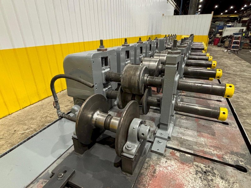 10 STAND X 3&quot; X 42&quot; ROLL-SPACE YODER MODEL #M3 HEAVY DUTY ROLLFORMER, 12 STAND BASE: STOCK #23330