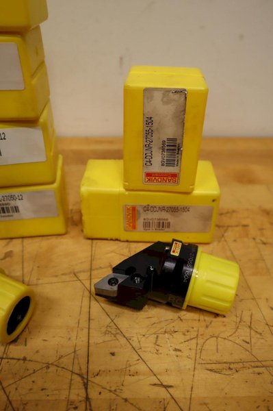Sandvik C5 &amp; C4 Capto Mount Quick Change Inserted Boring Bar Heads (23pcs)  *** Most New In Package, Some with Minor Use***- Auction Item