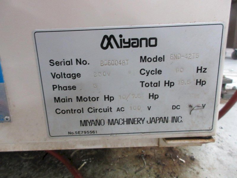 Miyano BND-42T5 CNC Turning Center with Fanuc Control, (2) Turrets- Auction Item