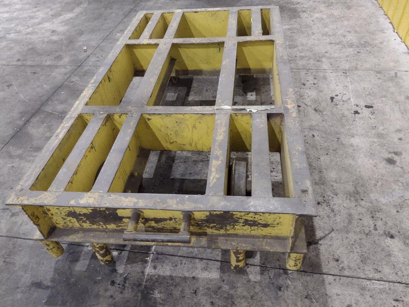 16 TON (32,000 LBS) x 46&quot; x 80&quot; HEAVY DUTY RAIL MOUNTED PORTABLE TRANSFER CART: YOBRO #24226