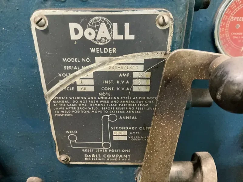 Doall 60” Contour Vertical Band Saw - 6013-3