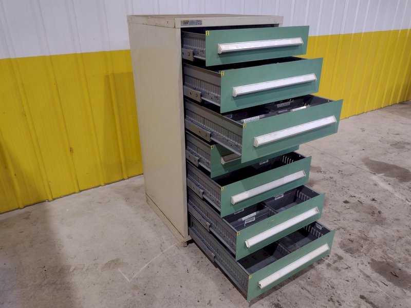 7 DRAWER VIDMAR INDUSTRIAL STORAGE CABINET 30" X 27.5" X 59": STOCK  #21502 (33 AVAILABLE)