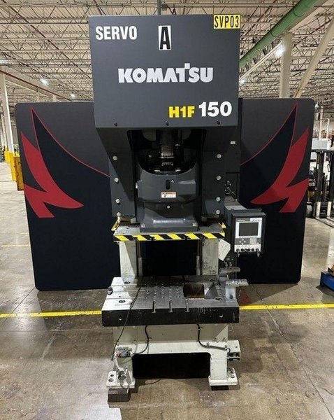 165 TON KOMATSU MODEL #H1F150-2 GAP FRAME SERVO PRESS, NEW IN 2020: YOBRO #24058