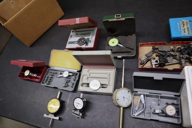 Dial and Travel Indicators, Various Brands and Accuracy- Auction Item