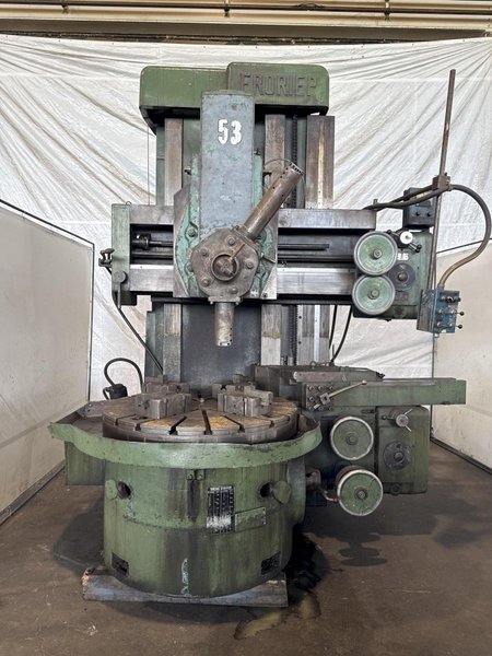 48" FRORIEP 4-JAW VERTICAL TURRET LATHE. STOCK # 0667925