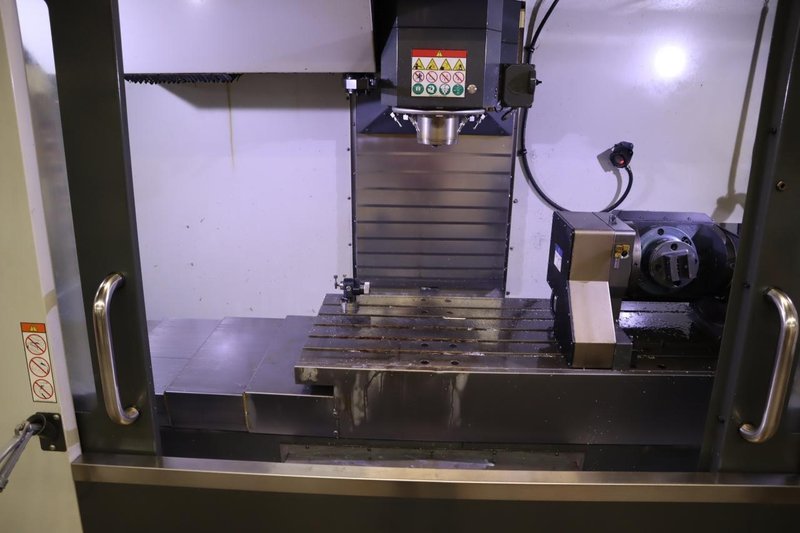 Haas VF-4SS 5-Axis CNC Vertical Machining Center,  12K RPM Spindle, 30 Station SMTC, TSC, Probing, Chip Auger, 4th and 5th Axis Drives with Haas TR-200Y Trunnion Table- NEW 2018- Auction Item