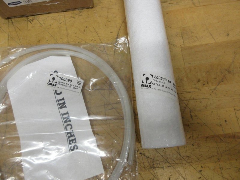 Omax Filter and Tubing, Hypotherm Nozzles and Shield Caps- Auction Item