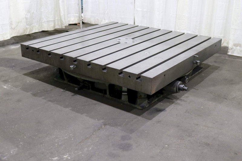 59&#039; X 59&#039; SHIBAURA T--SLOTTED ROTARY TABLE: STOCK #72371