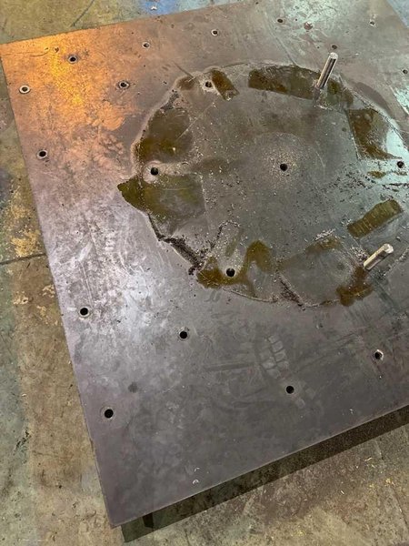 Steel Plate, 78" x 78" x 2"