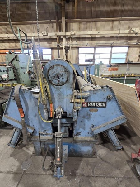 8' X 1/2"  BERTSCH MODEL #50-08 HYDRAULIC 4 ROLL PLATE BENDING ROLL: YOBRO #24786