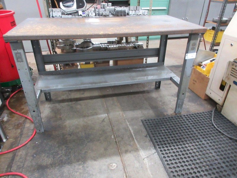 Uline Wood Top Work Bench with Lower Shelf- Auction Item