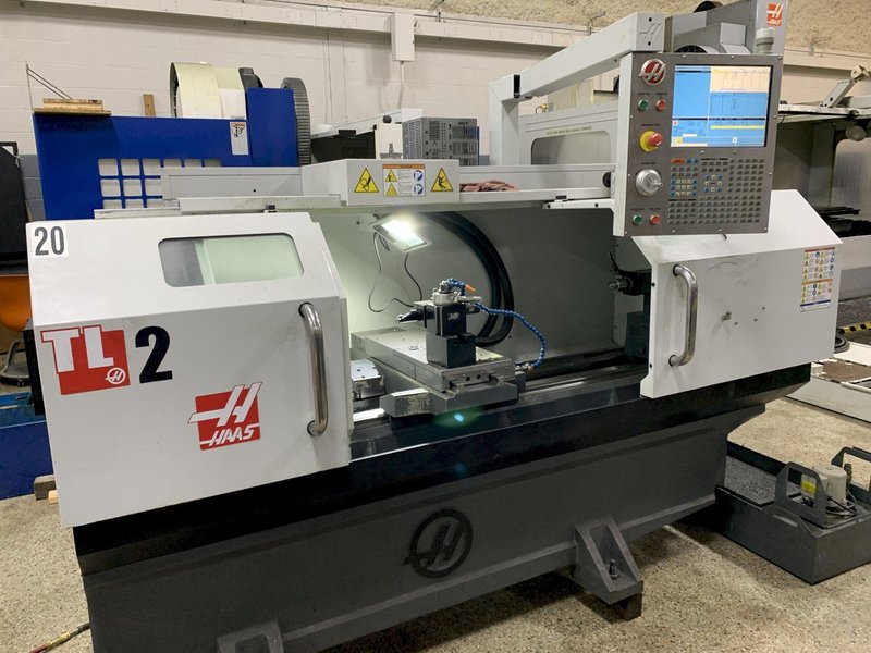 Haas Model TL2 CNC Flat Bed Lathe, S/N 3101663, New 2015.