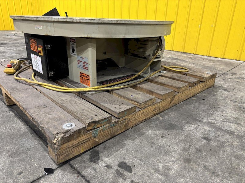 12,000 LBS X 48" PANDJIRIS MODEL MT-120-4.5 POWERED ROTARY TABLE WELDING POSITIONER, 115V: STOCK #22644