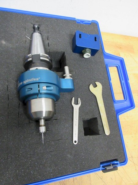 Air Turbine Spindle, CAT40 DT Series High Speed Air Spindle in Protective Case with Tubing and Regulator- Auction Item