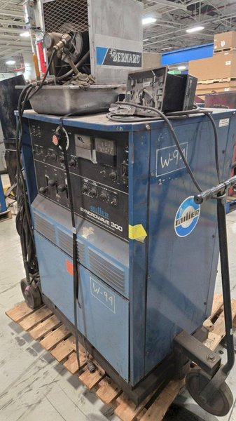 MILLER SYNCROWAVE 300 WELDER AND COOLER USED