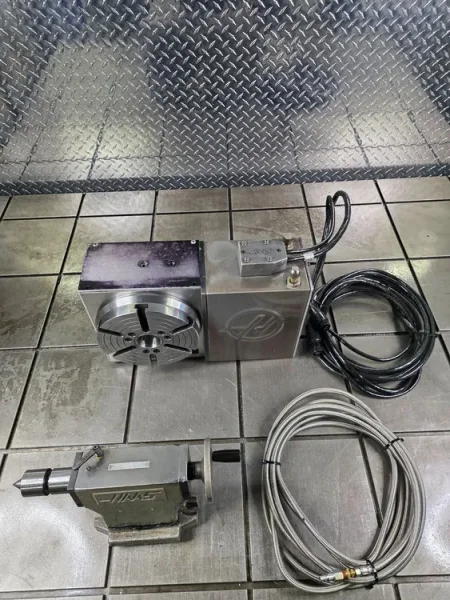 HAAS HRT-210 8.3” CNC Rotary Table 4th Axis Type &amp; 6" Tailstock USA #8129