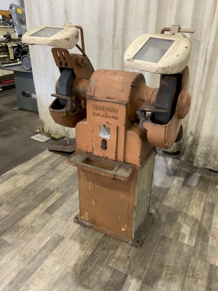 14"X 2-1/2" 3 HP HAMMOND DOUBLE END GRINDER: STOCK #81456