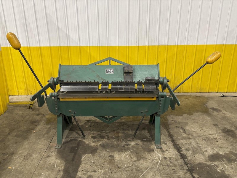 48" X 12 GAUGE C&amp;J MANUAL APRON BOX &amp; PAN FINGER BRAKE: STOCK #22918