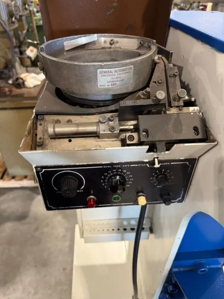 HAEGER HP6-B  6 Ton Hydraulic Insertion Press &amp; Autofeed Bowl USA #7497