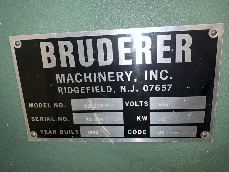 4.7&quot; X .040&quot; BRUDERER MODEL #12120B 19 ROLL PRECISION LEVELER &amp; DOUBLE END UNCOILER: STOCK 13024
