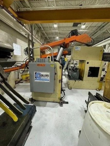 Dallas Industries Motorized Coil Reel w/ Coil Hold Down - Peeler Station