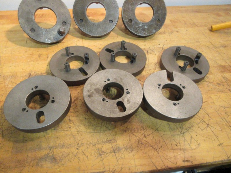Lathe Drive Plates D1-6 (3) &amp; D1-4 (6)- Auction Item