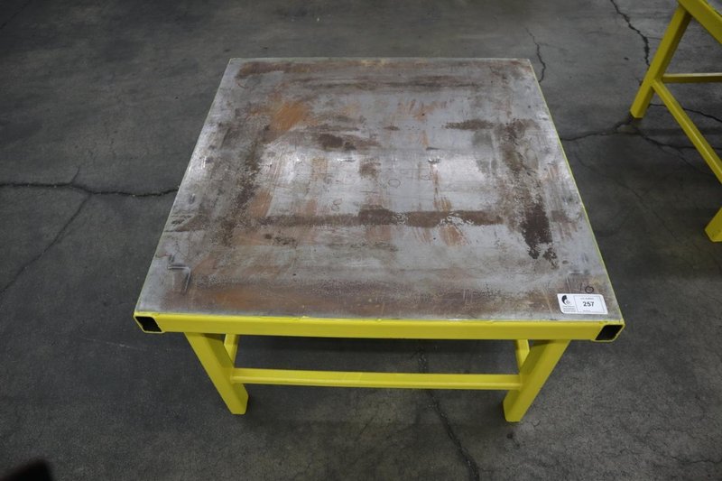 Steel Table, Heavy Duty 42&#039; x 42&quot; x 28.5&quot;- Auction Item