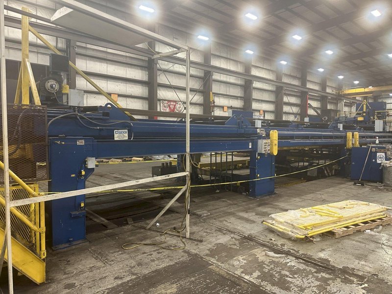 400 TON FUKUI BLANKING PRESS. 72&quot; X .128&quot; X 70,000 LB SERVO FEEDLINE STOCK #  0956723