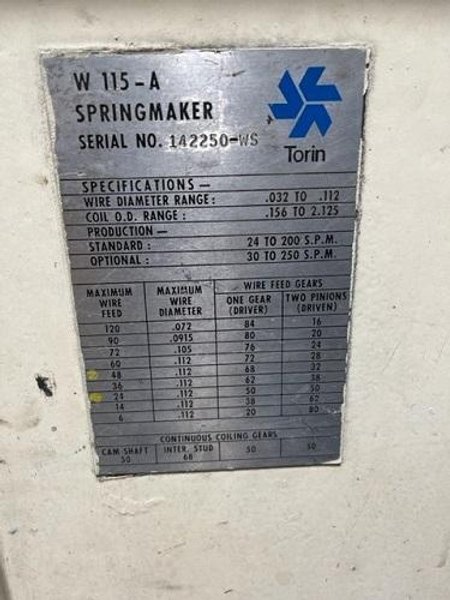 TORIN W115A SPRING COILER