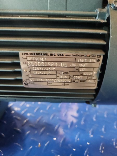 SEW EURODRIVE GEARMOTOR DFT100L4 K97DT100L4 USED