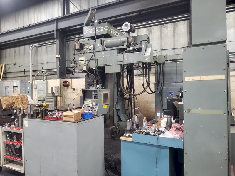 5&quot; GIDDINGS &amp; LEWIS G-50T HORIZONTAL TABLE TYPE CNC BORING MILL